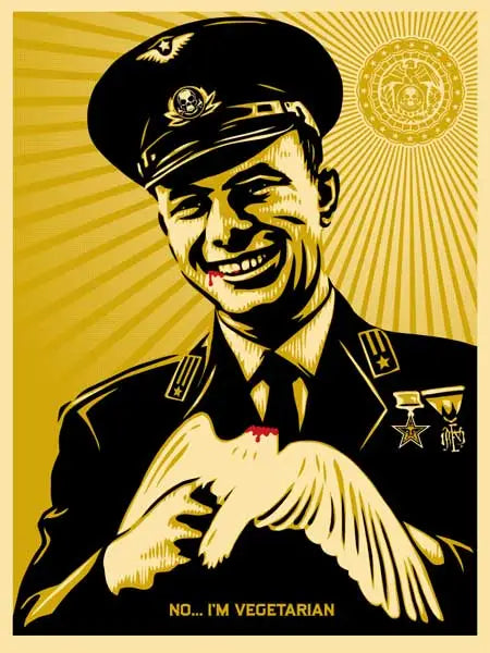 Shepard Fairey - No I’m Vegetarian