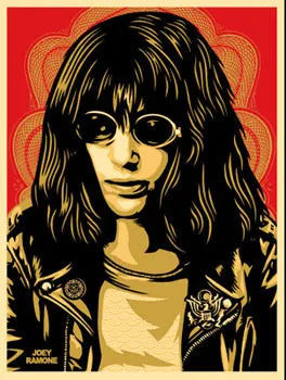 Shepard Fairey "Joey Ramone" (Red)