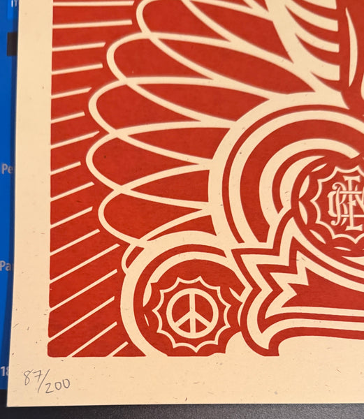 Shepard Fairey - Peace Goddess - Red