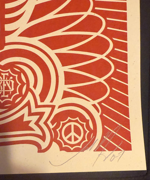 Shepard Fairey - Peace Goddess - Red