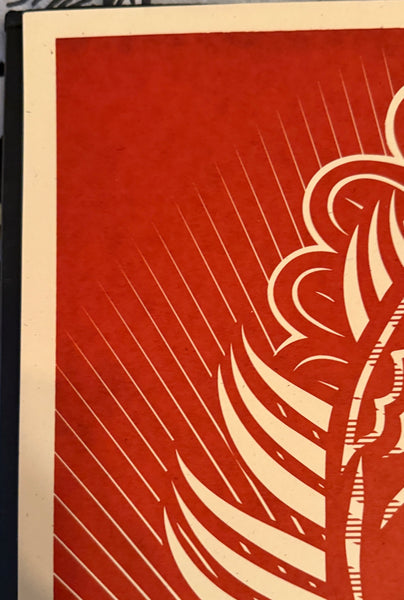 Shepard Fairey - Peace Goddess - Red