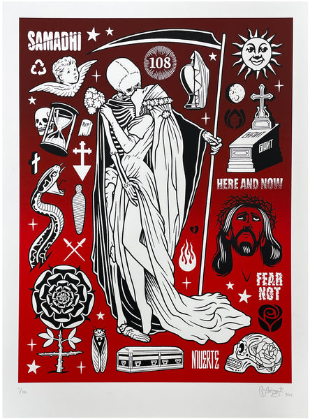 Mike Giant "Kiss of Death" Limited Edition Print