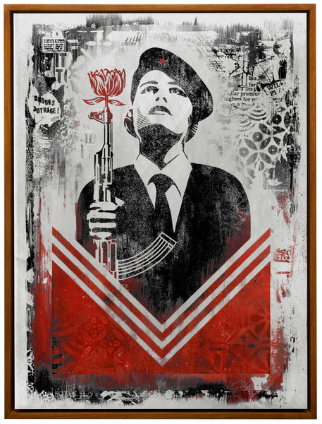 Shepard Fairey “Peace Guard 2 Stencil (Lisbon)” (Test Plate)