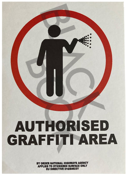 Banksy "Authorised Graffiti Area" Sticker