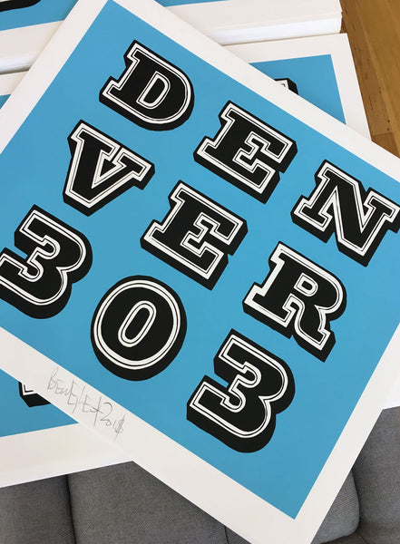 Ben Eine "Denver 303" Print