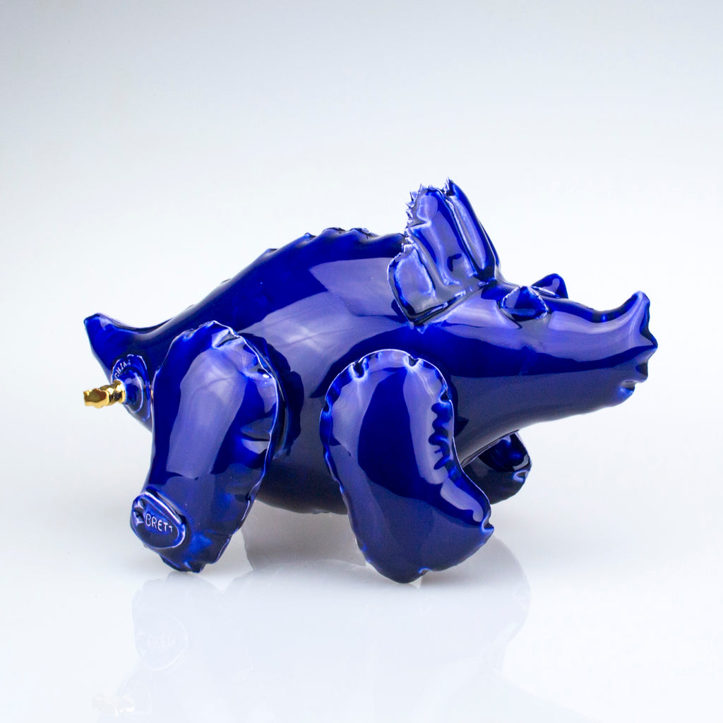 Brett Kern - Triceratops (Cobalt Blue)