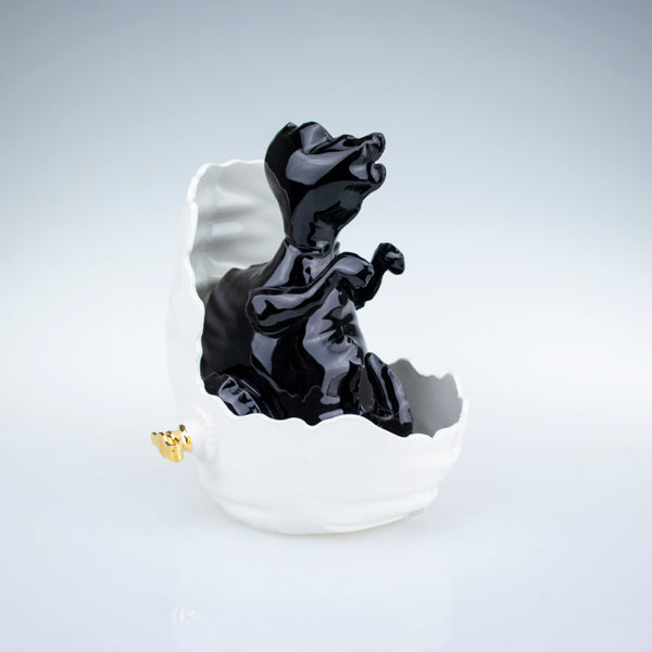 Brett Kern "Inflatable Maiasaura with Egg" (Black)