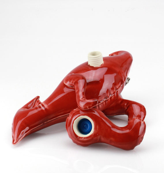 Brett Kern & Mitchell Spain "Inflatable Parasaurolophus" Flask (Red)