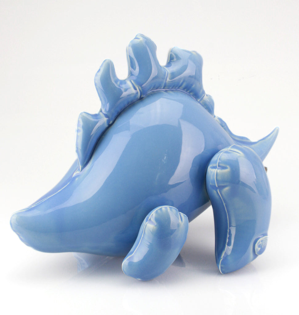 Brett Kern & Mitchell Spain "Inflatable Stegosaurus" Flask (Baby Blue)