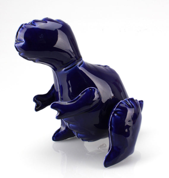 Brett Kern & Mitchell Spain "Inflatable T-Rex" Flask (Cobalt Blue)