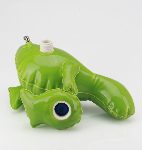 Brett Kern & Mitchell Spain "Inflatable T-Rex" Flask (Green)