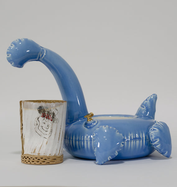 Brett Kern & Tim Kowalczyk "Loch Ness Monster" Cup Holder (Baby Blue)