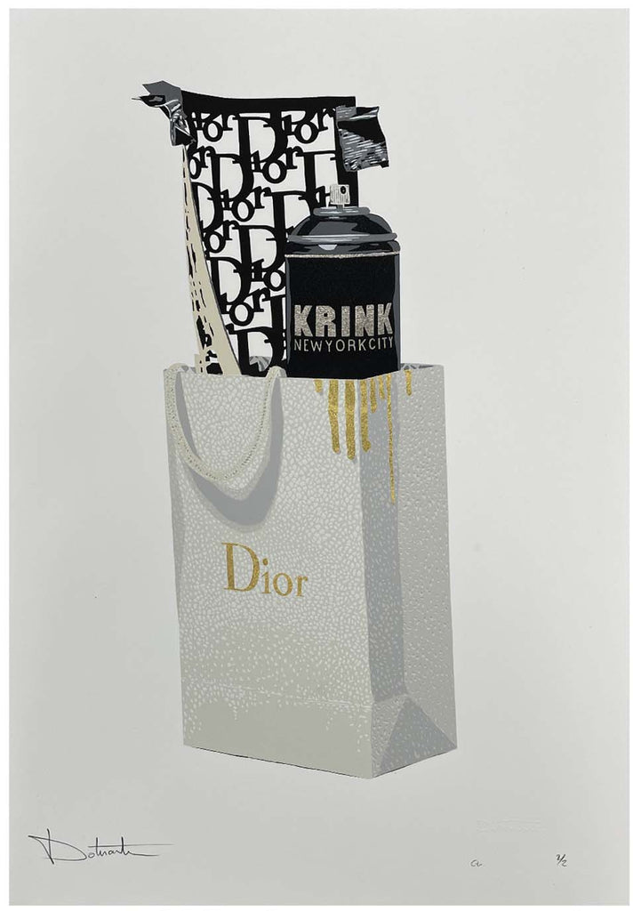 Dotmaster "Trash Bag Dior" Print (Gold Leaf)