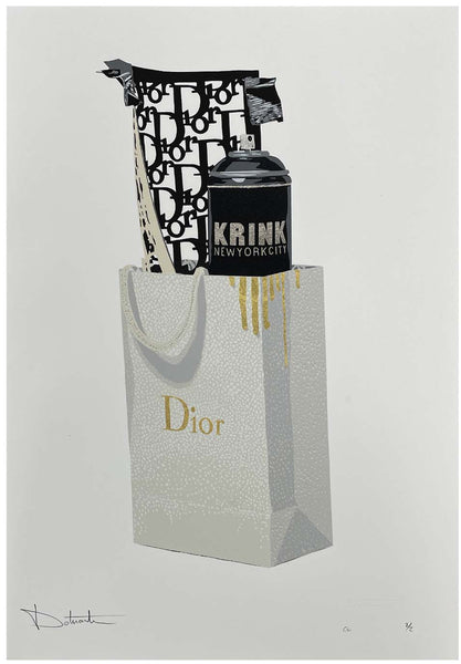 Dotmaster "Trash Bag Dior" Print (Gold Leaf)
