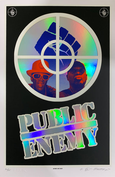 Emek "Public Enemy" Glow-In-The-Dark Variant Print