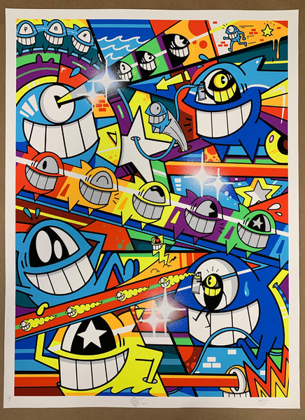 El Pez "Happy Pop" Print (Hand Finished) A/P #4