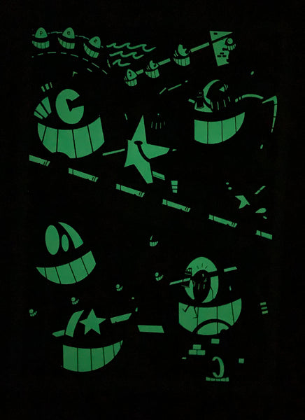 El Pez "Happy Pop" Print (Glow In The Dark)