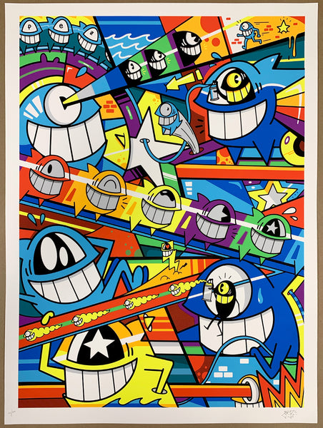 El Pez "Happy Pop" Print (Glow In The Dark)