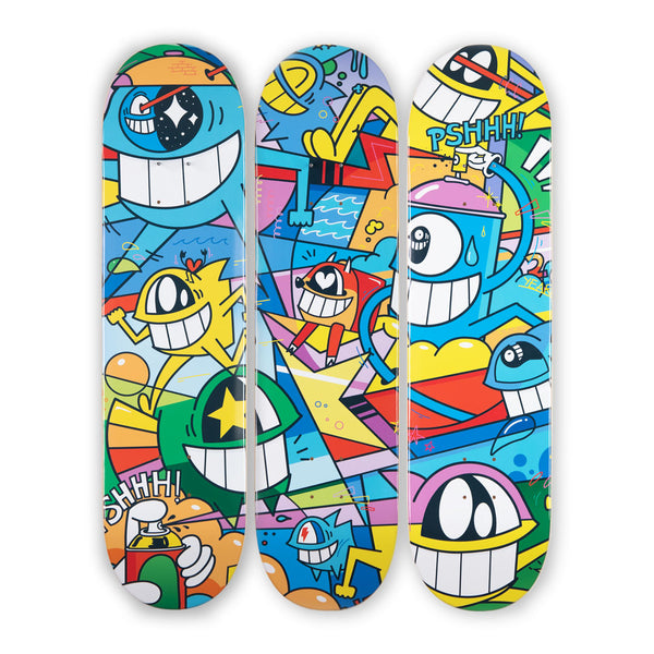 El Pez "20 Years Smiling With Friends" Skateboard Deck Set