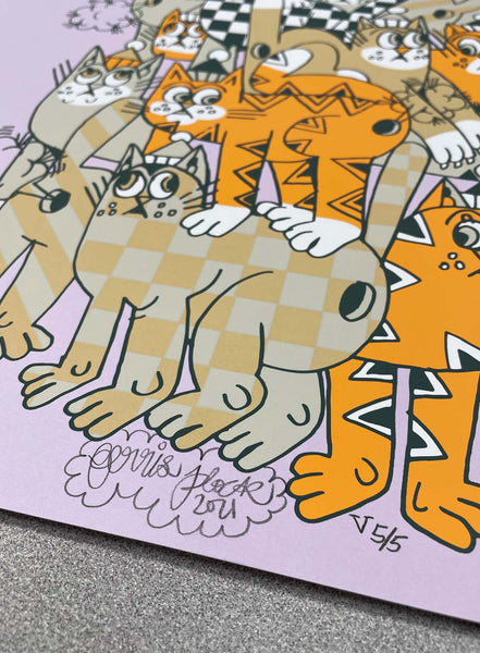 Ferris Plock "Cat Farts" Print