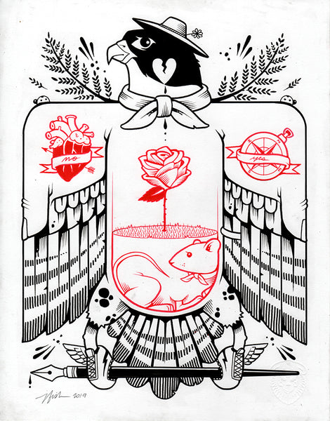 Jeremy Fish "Elizabeth" Drawing