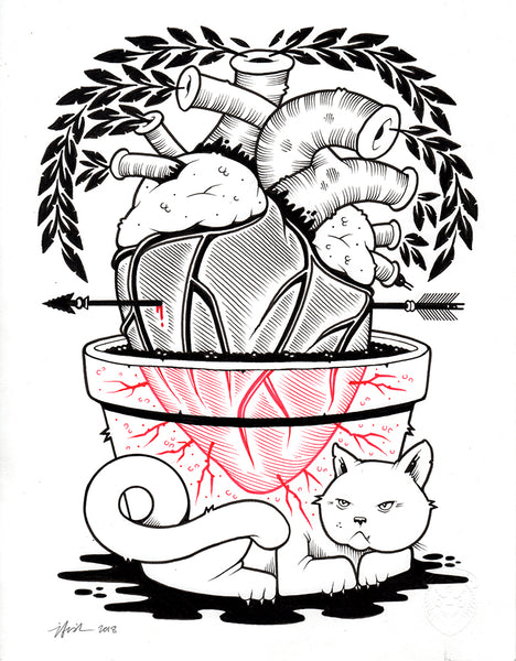 Jeremy Fish "Grow" Drawing