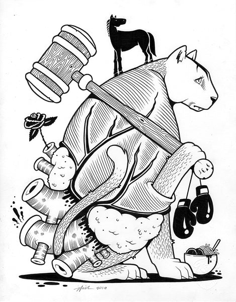 Jeremy Fish "Rebecca" Drawing