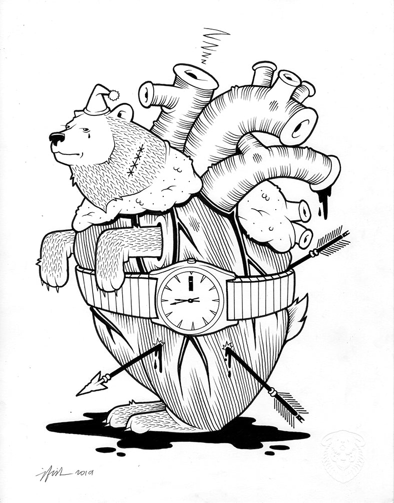 Jeremy Fish "Time" Drawing