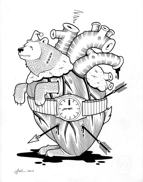 Jeremy Fish "Time" Drawing