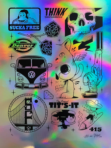 Jeremy Fish & Mike Giant "Sucka Free" Print