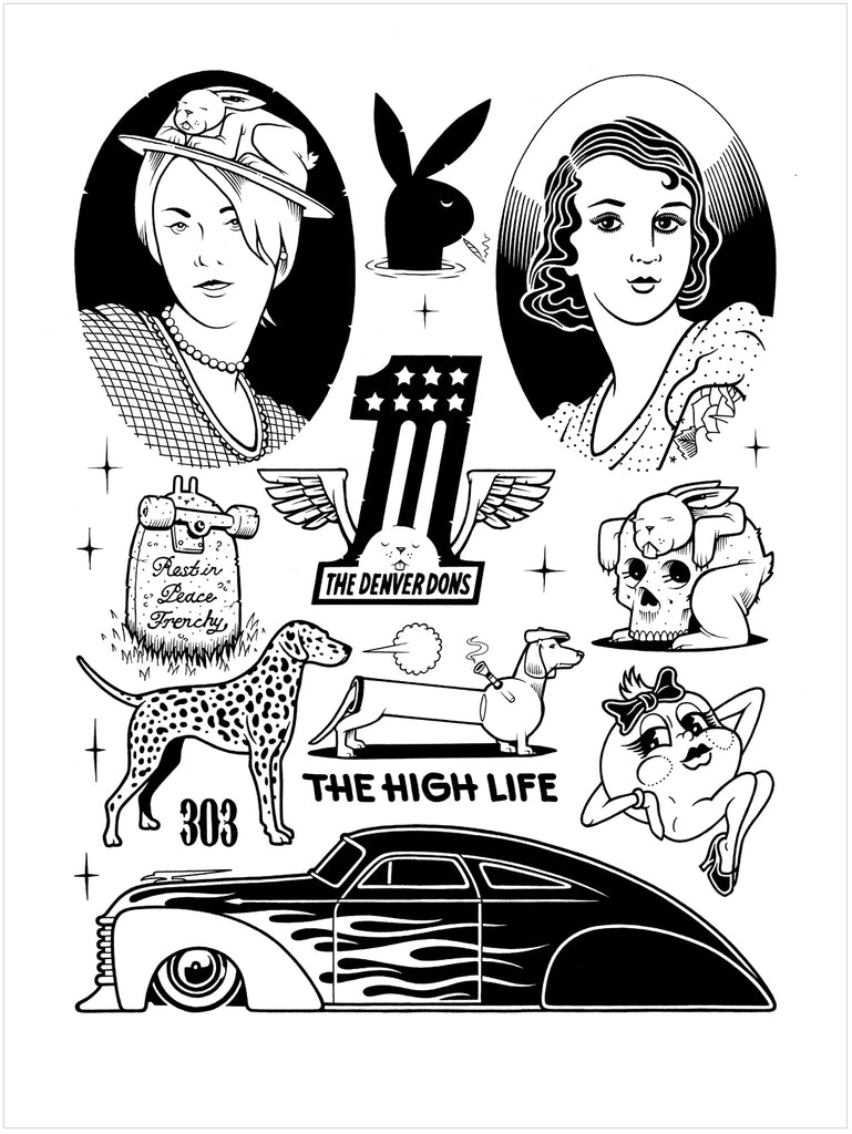 Jeremy Fish & Mike Giant "The High Life" Print
