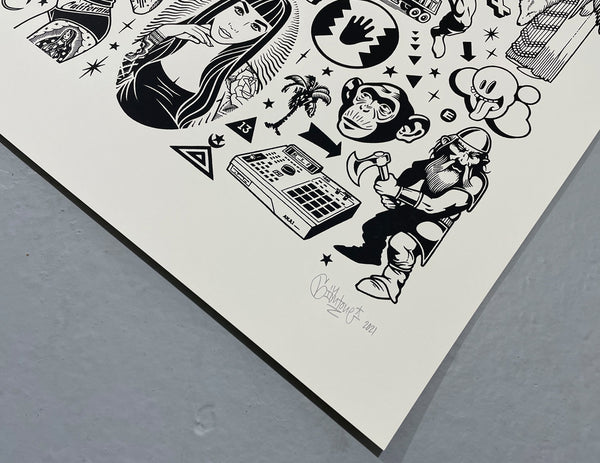 Mike Giant "BBG Flash" Print