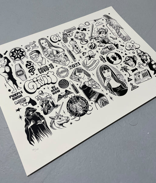 Mike Giant "BBG Flash" Print