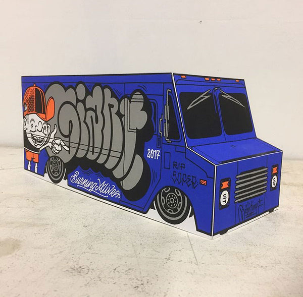 Mike Giant "Box Van"  Print (Blue)