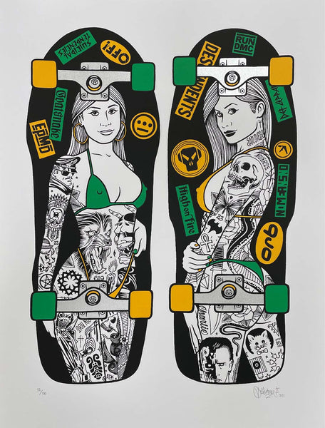 Mike Giant "Chanel Decks" Print