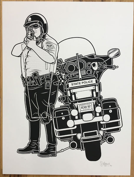 Mike Giant “Traffic Cop” Print (Archive)