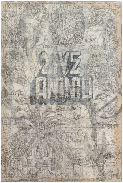 Mike Giant - "Live Ammo" Collage Panel