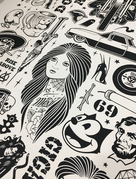 Mike Giant "Mexico Collage" Print