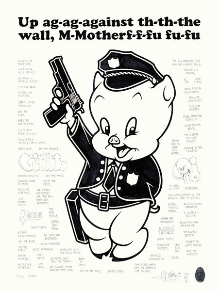 Mike Giant - "Porky" Drawing