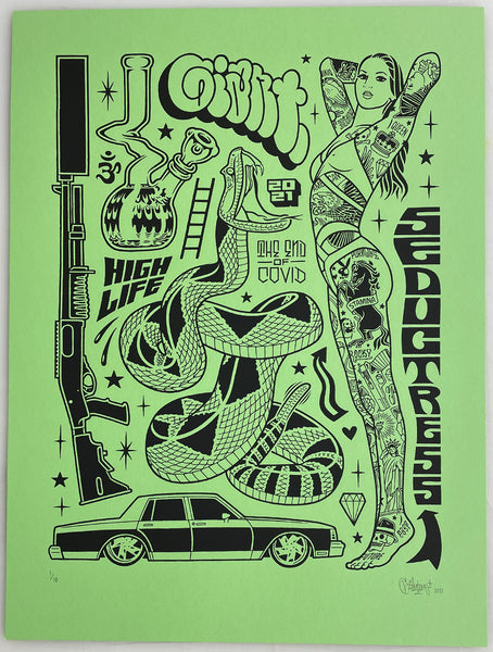 Mike Giant "Seductress" Print