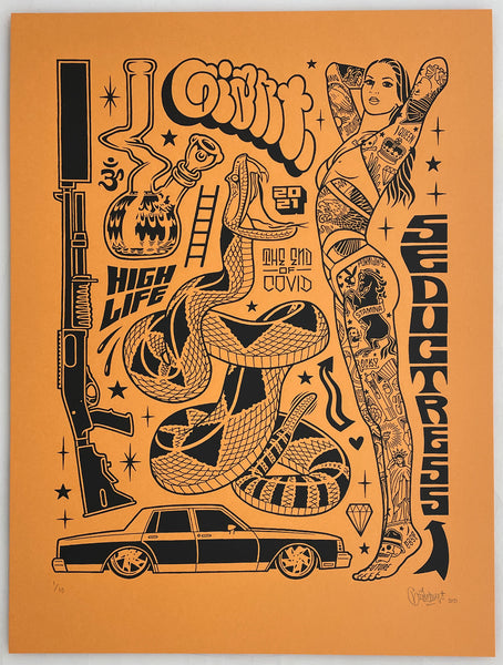 Mike Giant "Seductress" Print