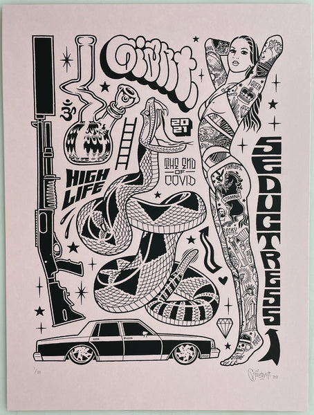 Mike Giant "Seductress" Print
