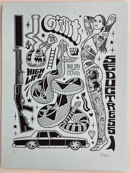 Mike Giant "Seductress" Print
