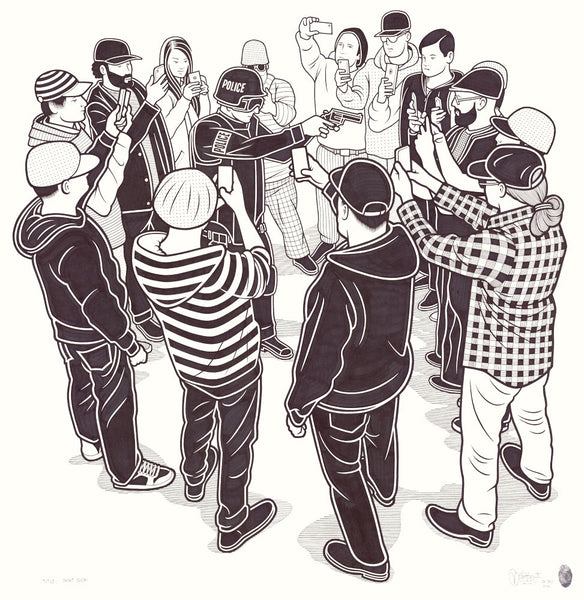 Mike Giant - "Shoot Back" Drawing