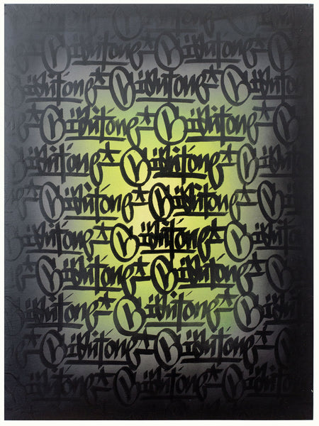 Mike Giant - Tag Painting (Yellow)