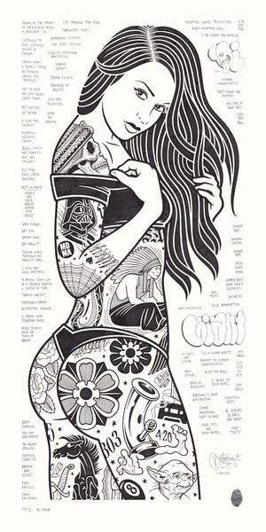 Mike Giant - "XL Pinup" Drawing