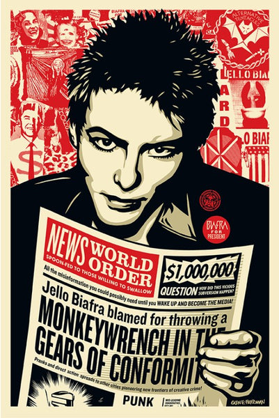 Shepard Fairey "Jello Biafra"