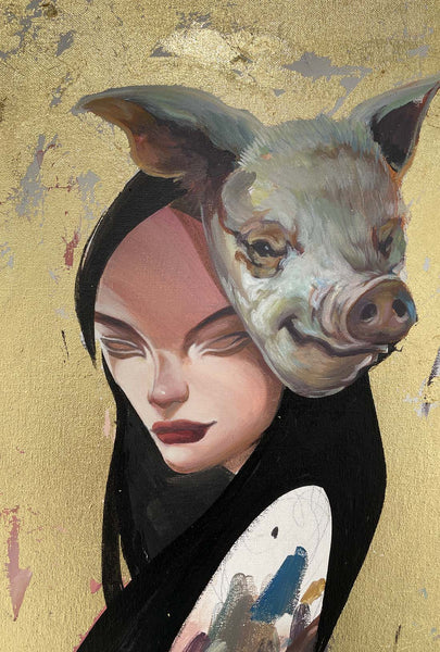 Sam Flores "Year of The Pig" Painting