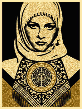 Shepard Fairey "Arab Woman" (Gold)