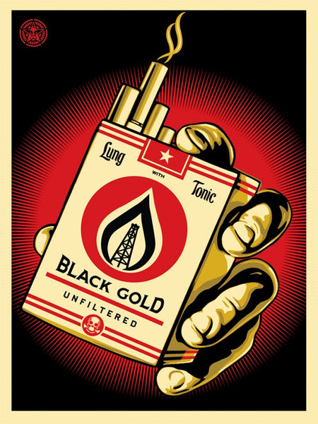 Shepard Fairey "Black Gold"